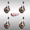 Service Caster 5 Inch 316SS High Temp Glass Filled Nylon 1-3/8 Inch Stem Caster Set Brake SCC SCC-SS316EX20S514-GFNSHT-TLB-138-4 - alternate 4